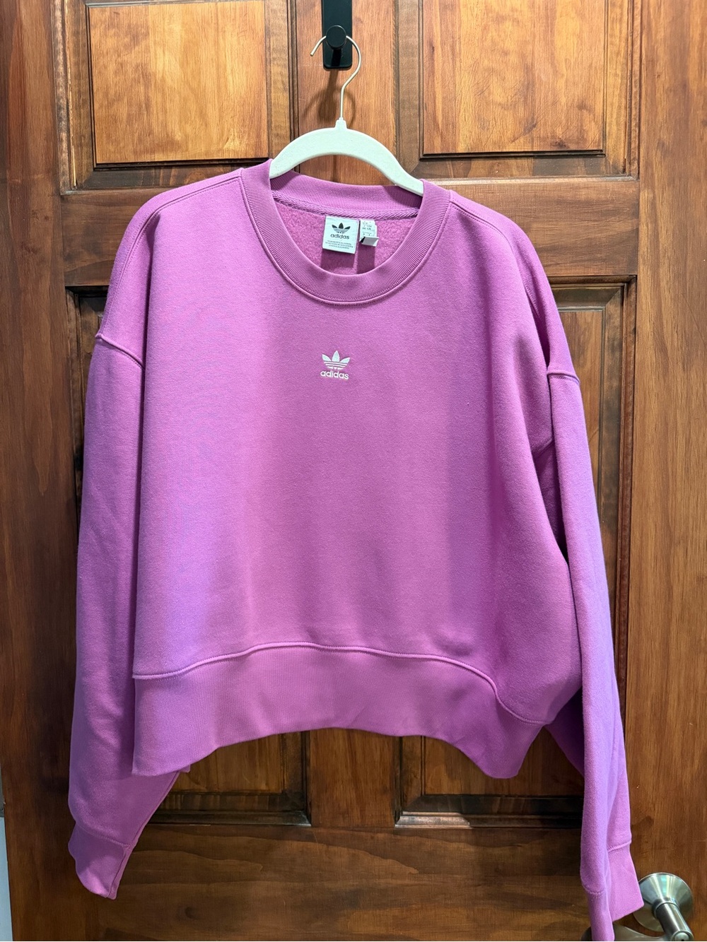 adidas Women’s Bright Pink Crewneck Sweatshirt